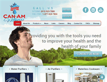 Tablet Screenshot of canamwellness.com